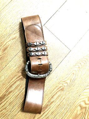 Liquid Leather Western Belt Light Brown Medium M Cowboy Style